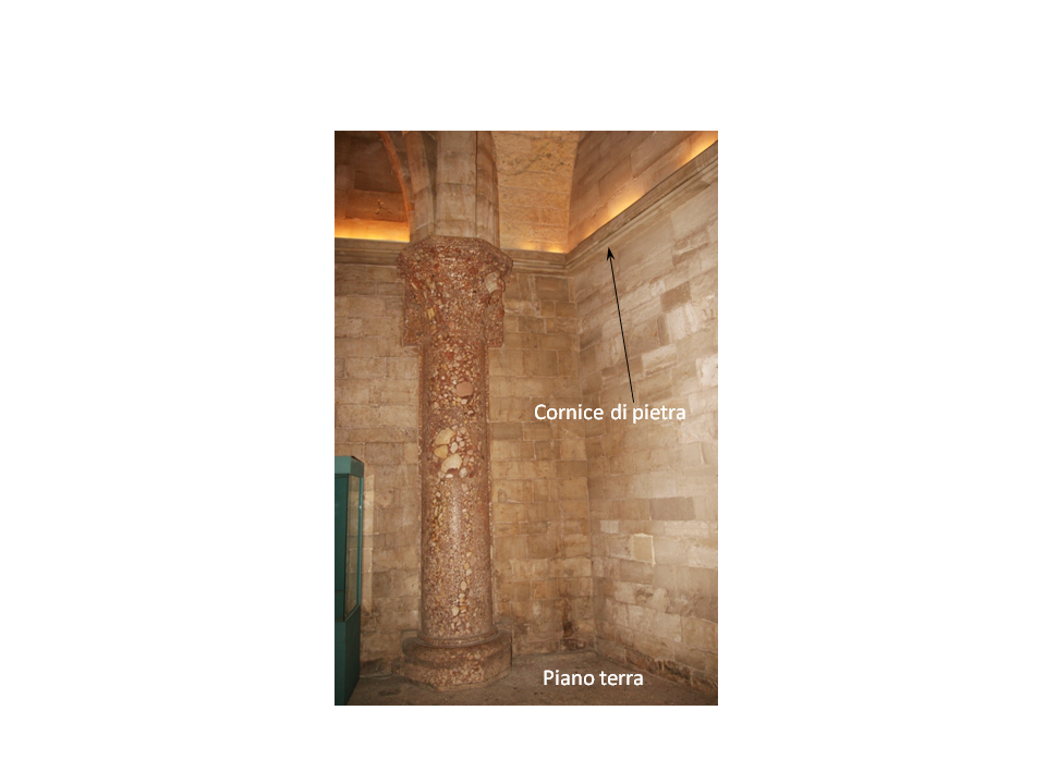 Fig-18. Stone cornice on the ground floor.