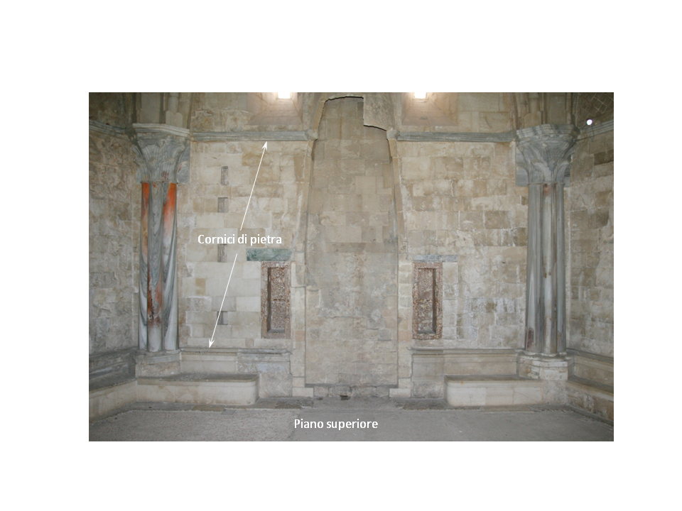 Fig-19. Stone cornice on the upper floor.