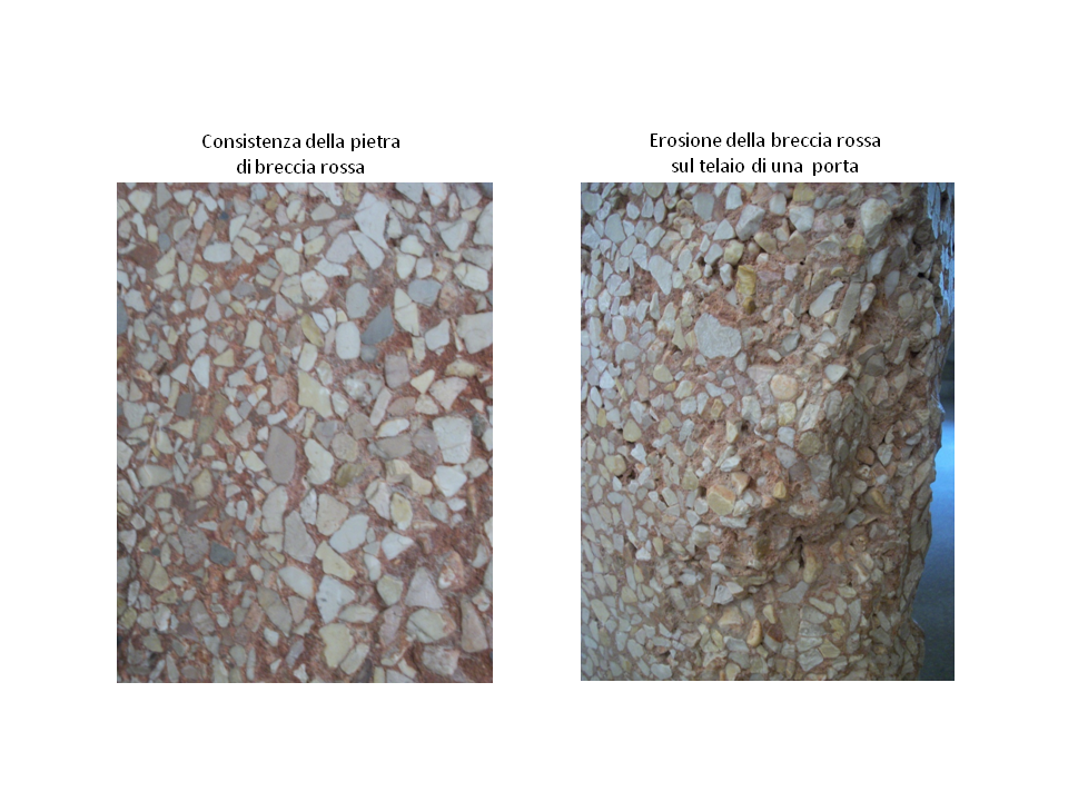 Fig-21. Breccia rossa stone details at Castel del Monte.