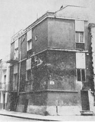 Portions of the ancient walls incorporated in later buildings.