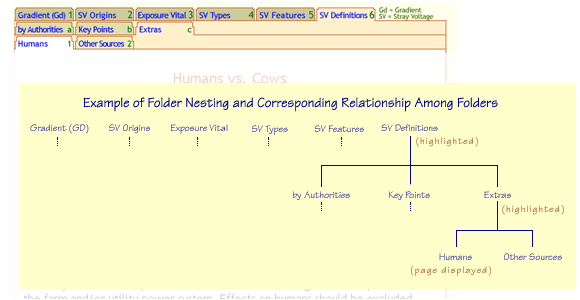 Tabs nesting and hierarchical relationship.